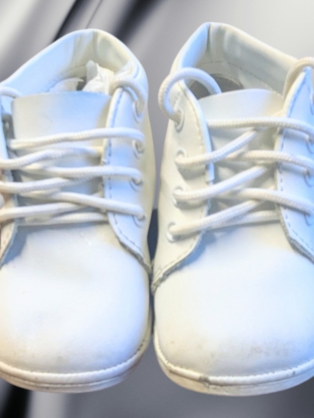 White Kids Lace-Up Casual Shoes